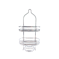 Zhaosheng - Carrito de Ducha sin Perforaciones, Cesta de Metal Colgante, Estante de baño, Carrito de Ducha con Ganchos