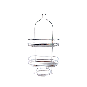 Zhaosheng - Carrito de Ducha sin Perforaciones, Cesta de Metal Colgante, Estante de baño, Carrito de Ducha con Ganchos