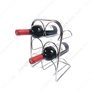 Zhaosheng Hardware - Estante de almacenamiento de vino para encimera, estante para botellas de vino de metal
