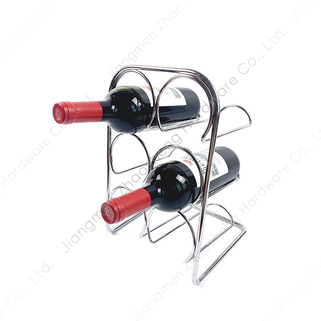 Zhaosheng Hardware - Estante de almacenamiento de vino para encimera, estante de metal para botellas de vino