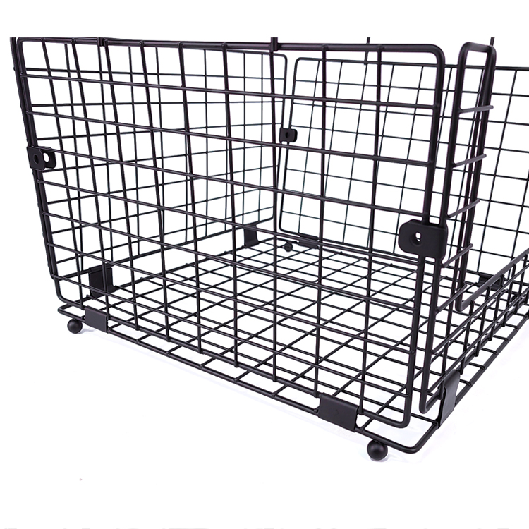 Zhaosheng Hardware - Cesta de almacenamiento plegable de metal, organizador de despensa para el baño del hogar