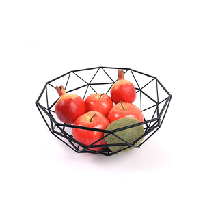 Zhaosheng Hardware - Cesta redonda de metal para frutas, recipientes de almacenamiento, cestas de frutas de alambre de hierro para almacenamiento de cocina