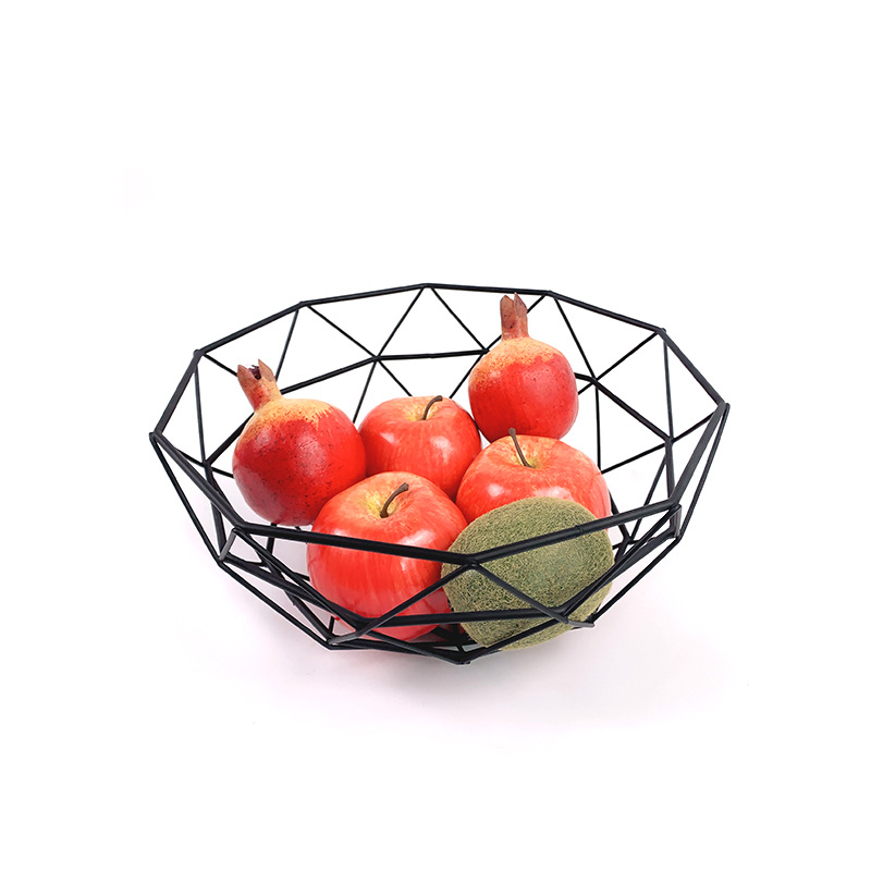 Zhaosheng Hardware - Cesta redonda de metal para frutas, recipientes de almacenamiento, cestas de frutas de alambre de hierro para almacenamiento de cocina