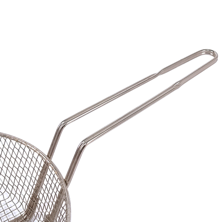 Zhaosheng Hardware - Cesta culinaria niquelada de malla mediana de 10'Cesta para freír en la parte superior de la estufa