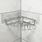 Zhaosheng - Soportes de almacenamiento para estantes de baño con carrito de ducha de múltiples esquinas, estante esquinero para baño autoadhesivo
