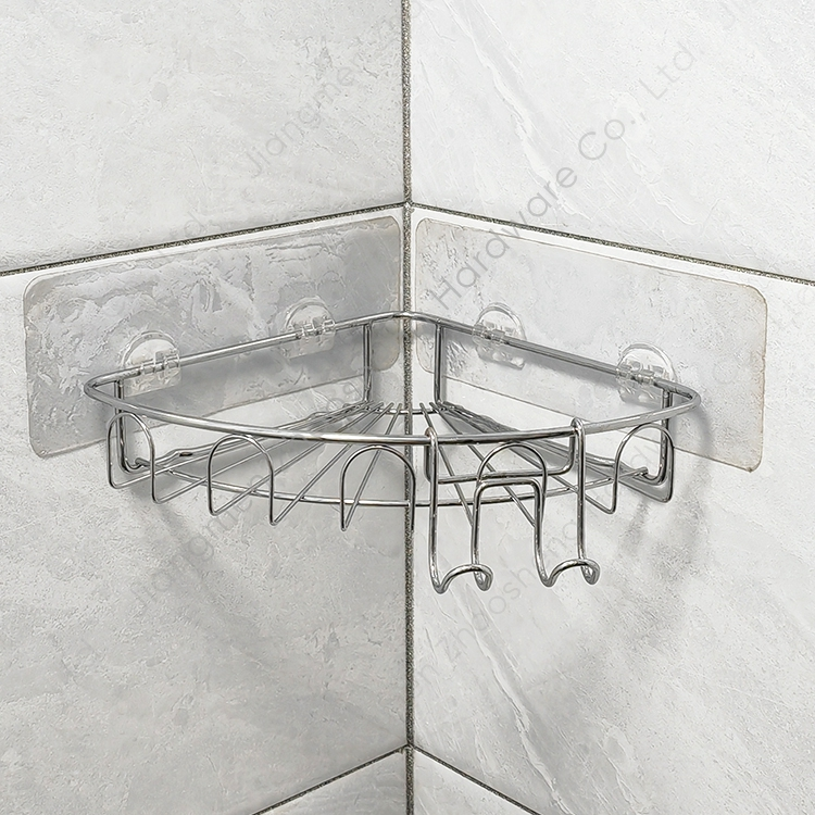 Zhaosheng - Soportes de almacenamiento para estantes de baño con carrito de ducha de múltiples esquinas, estante esquinero para baño autoadhesivo
