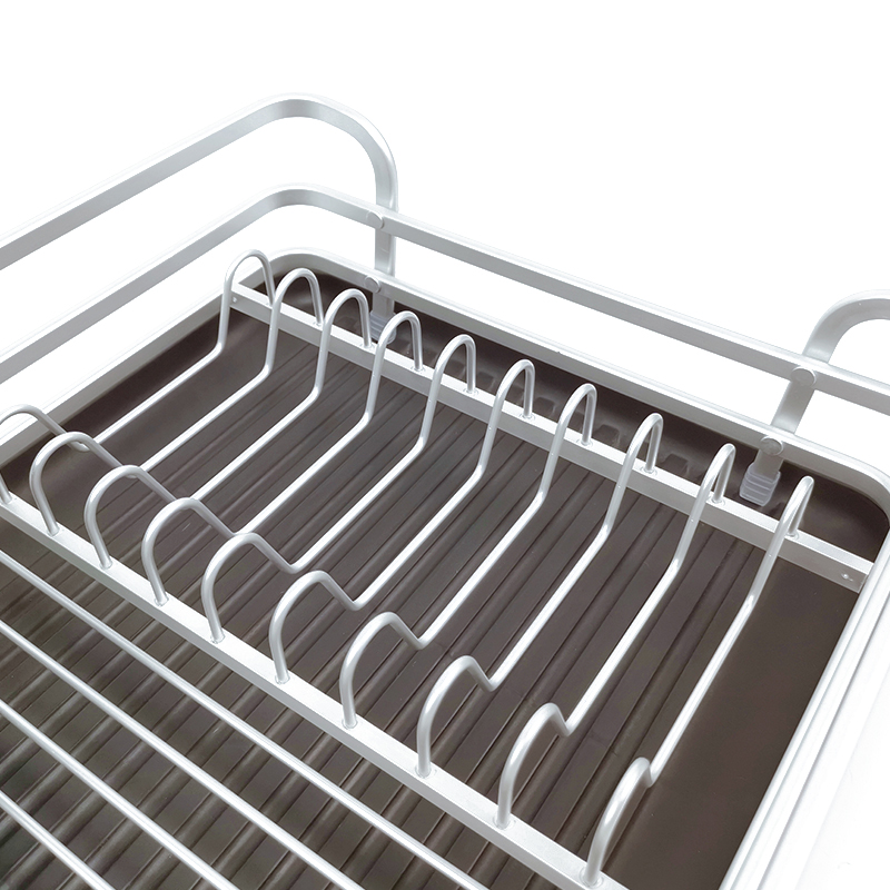 Zhaosheng Hardware - Escurridor de platos de aluminio, estante para secar platos, almacenamiento de cocina