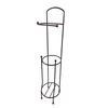 Zhaosheng - Soporte para papel higiénico, estante de metal, soporte para rollo de papel higiénico, dispensador de papel higiénico