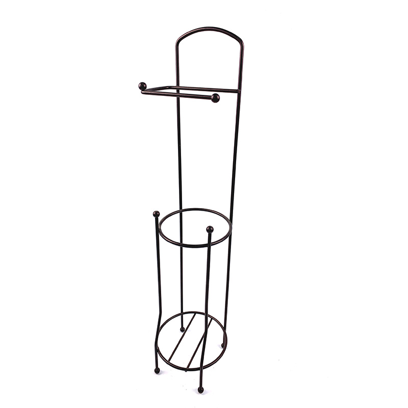 Zhaosheng - Soporte para papel higiénico, estante de metal, soporte para rollo de papel higiénico, dispensador de papel higiénico