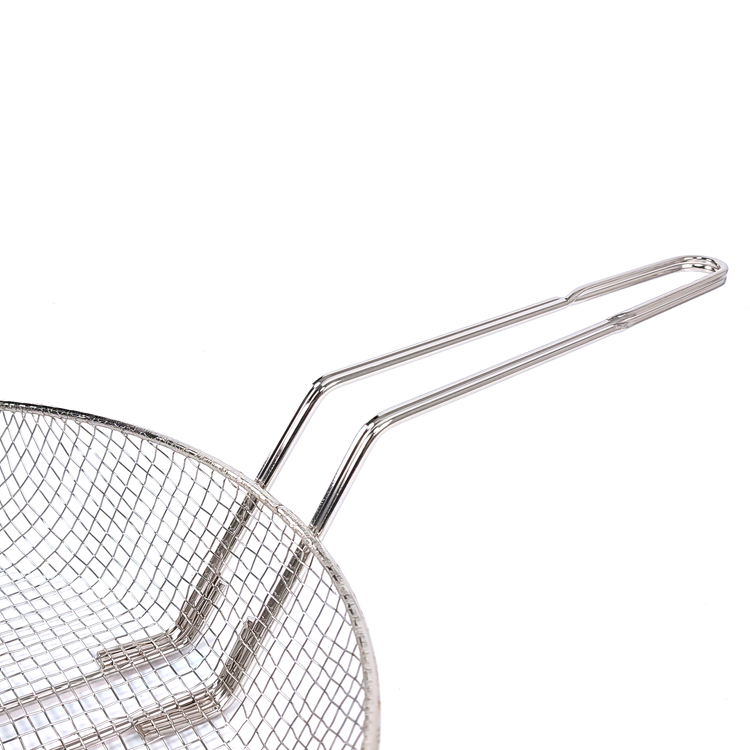 Zhaosheng Hardware - Cesta para freír de aluminio de 12 pulgadas, colador de alimentos, cestas para freír patatas fritas