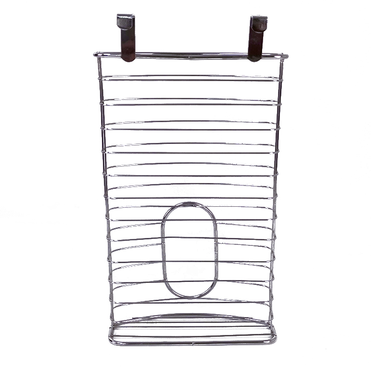 Zhaosheng Hardware - Sobre el gabinete Bolsa de comestibles Soporte de almacenamiento Bolsas de basura Ahorro Alambre de metal Organizador de bolsas de plástico