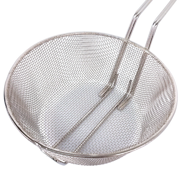Zhaosheng Hardward - Cesta para empanizar de malla de 8 pulgadas Cesta culinaria de malla fina