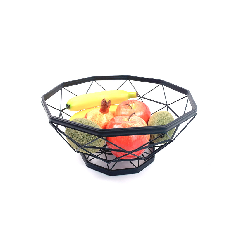 Zhaosheng Hardware - Frutero moderno y sencillo con cesta de almacenamiento de frutas negras
