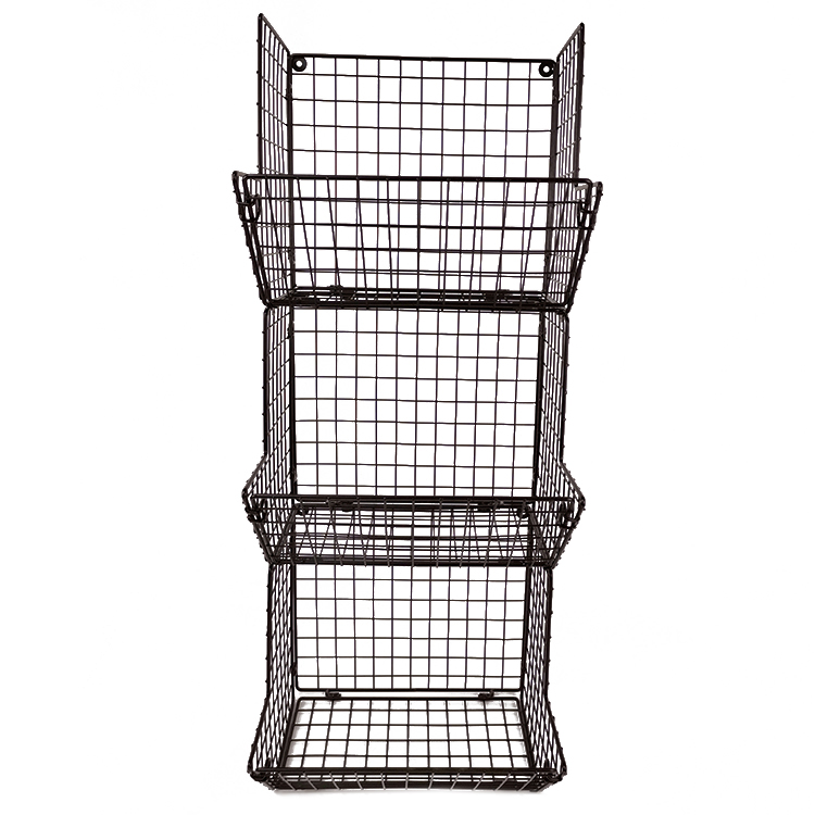 Zhaosheng Hardware - Cesta de alambre de metal para almacenamiento de cocina, organizador de despensa, cesta de frutas colgante