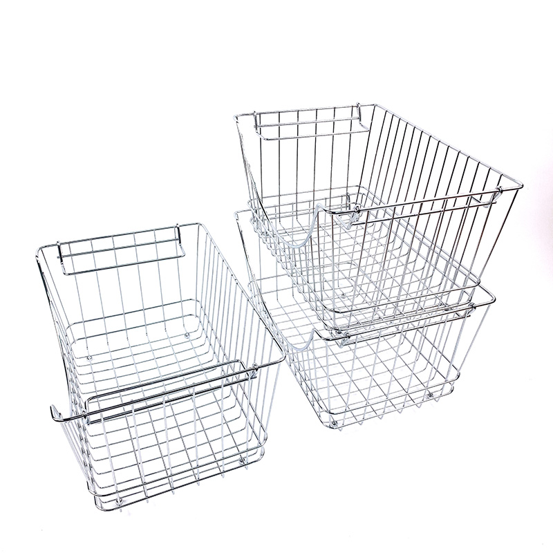 Zhaosheng Hardware - Cesta de frutas de cocina Cesta de almacenamiento apilable para almacenamiento de despensa de cocina