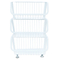 Zhaosheng Hardware - Cesta de almacenamiento de metal de 4 niveles para frutas y verduras