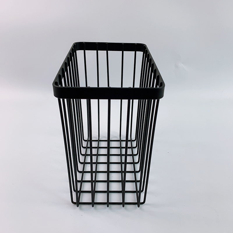 Zhaosheng Hardware - Cesta de almacenamiento de alambre Bakset de metal negro para almacenamiento de cocina y baño