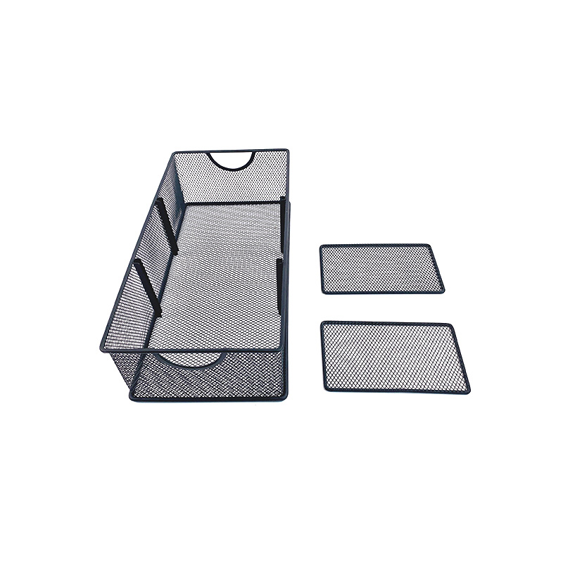 Zhaosheng Hardware-Organizador de gabinete debajo del fregadero de 2 niveles con cajón de almacenamiento deslizante, organizador de escritorio