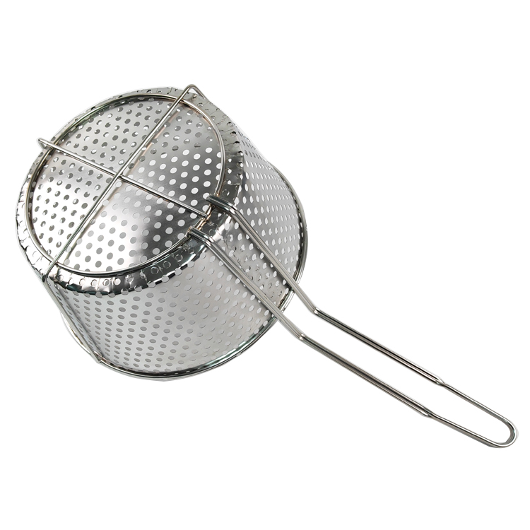 Zhaosheng Hardwar - Cesta para freidora, colador, cesta para freír redonda perforada