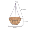Zhaosheng Hardware - Cesta de flores colgante verde para porche al aire libre, colgador de macetas para el hogar, jardín, cesta colgante de alambre