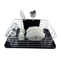 Zhaosheng Hardware - Rejilla para secar platos con escurridor extraíble para almacenamiento en la cocina