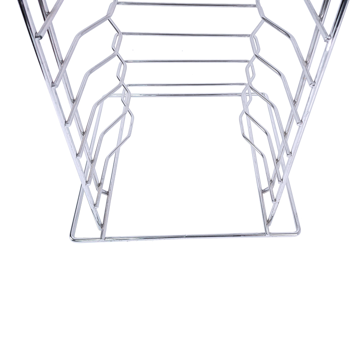 Zhaosheng - Soporte para bandeja de pizza de alambre de metal, de acero cromado, con 15 ranuras