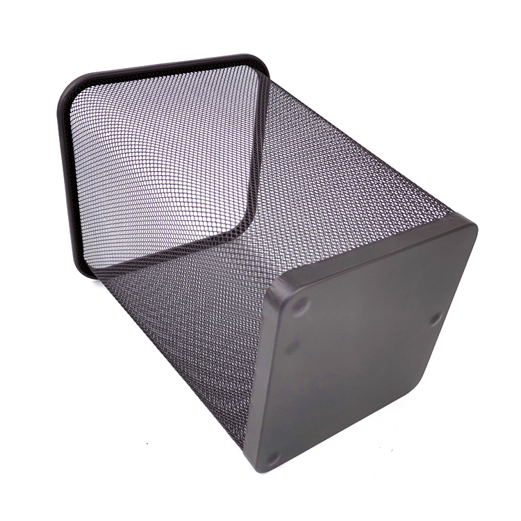 Zhaosheng Hardware -Cubo de Basura Baño Comercial Cubo de Basura de Malla metálica Redonda Bote de Basura Botes de Basura Cesta de Basura de Malla