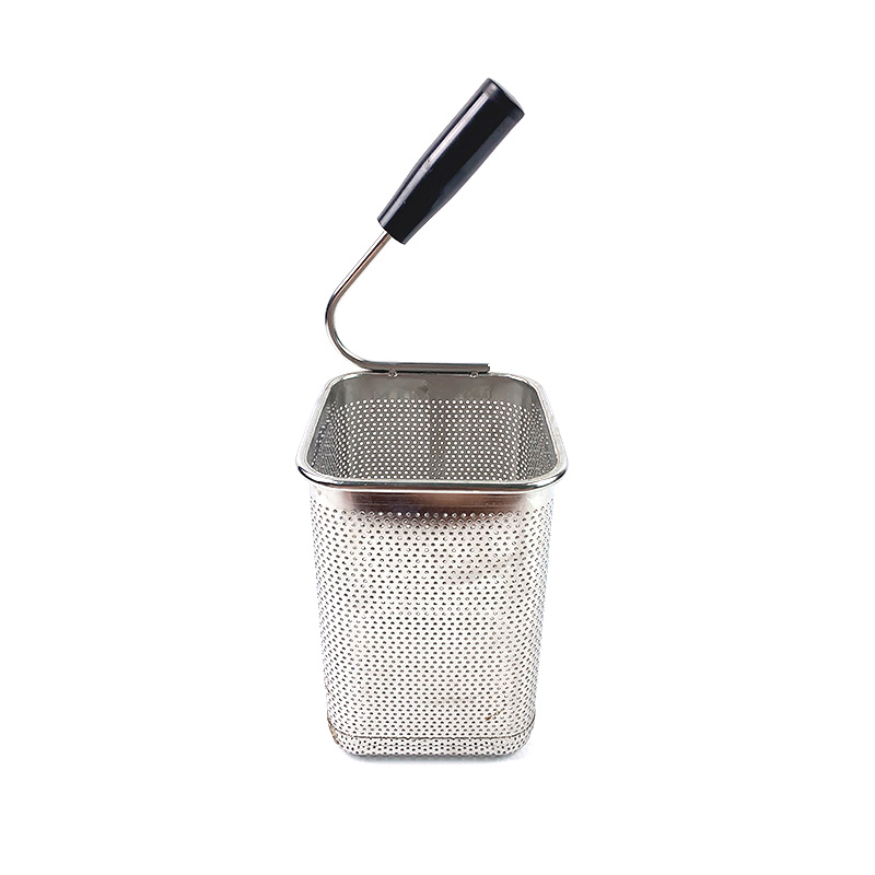 Zhaosheng Hardware - Cesta para cocina de pasta con colador profundo de malla de acero inoxidable con asa