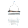 Zhaosheng - Estante de baño con cesta para ducha, almacenamiento colgante de metal de 2 niveles