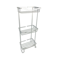 Zhaosheng - Estante de almacenamiento para baño, accesorios, estante para el suelo, estante independiente para baño de aluminio