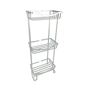 Zhaosheng - Estante de almacenamiento para baño, accesorios, estante para el suelo, estante independiente para baño de aluminio