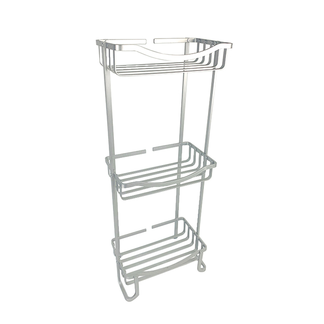 Zhaosheng - Estante de almacenamiento para baño, accesorios, estante para el suelo, estante independiente para baño de aluminio