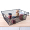 Zhaosheng Hardware - Cesta de almacenamiento apilable para frutas, verduras, alimentos, cesta de almacenamiento apilable de alambre de metal