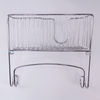 Zhaosheng Hardware - Soporte para tabla de planchar de hierro para montaje en pared, organizador para tabla de planchar con alambre de metal cromado