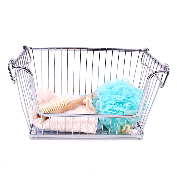 Zhaosheng Hardware - Almacenamiento en el hogar Cocina Organizador de almacenamiento de alambre apilable Cesta de basura Cesta apilable de alambre
