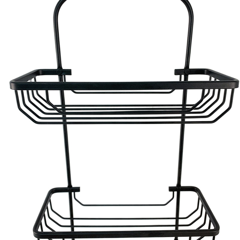 Zhaosheng - Estante de baño Estante de Ducha Estante de Ducha Colgante Negro Organizador de Cesta Organizador de Ducha de Aluminio Moderno