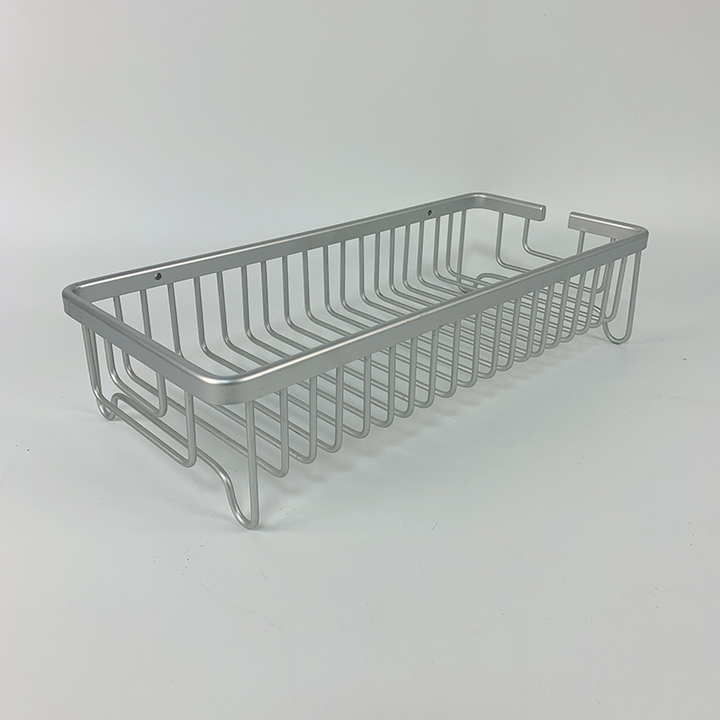 Zhaosheng - Soporte autoadhesivo para champú, estante de almacenamiento para baño, soporte de pared para ducha, carrito de ducha de aluminio