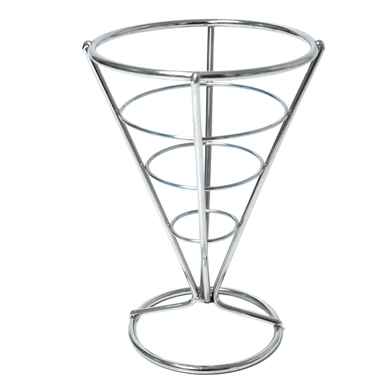 Zhaosheng Hardware - Soporte de metal para conos para patatas fritas, soporte para conos de helado de acero inoxidable