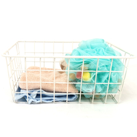 Zhaosheng Hardware - Cesta de almacenamiento de hierro con asa para despensa y baño