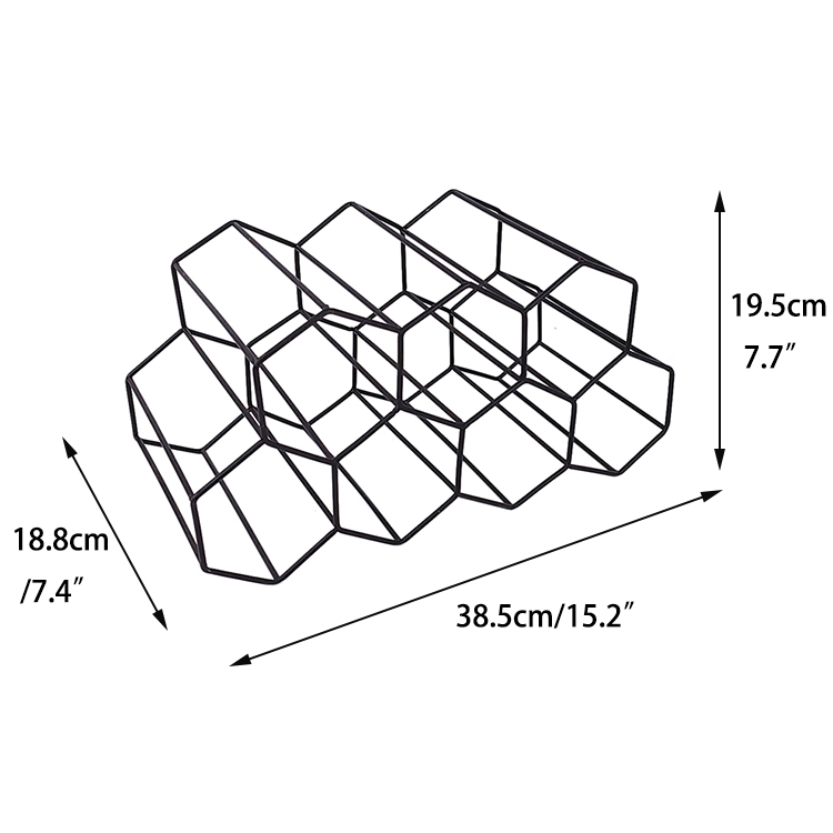 Zhaosheng Hardware - Estante de alambre para vino, soporte para botellas de vino, estante de metal para vino
