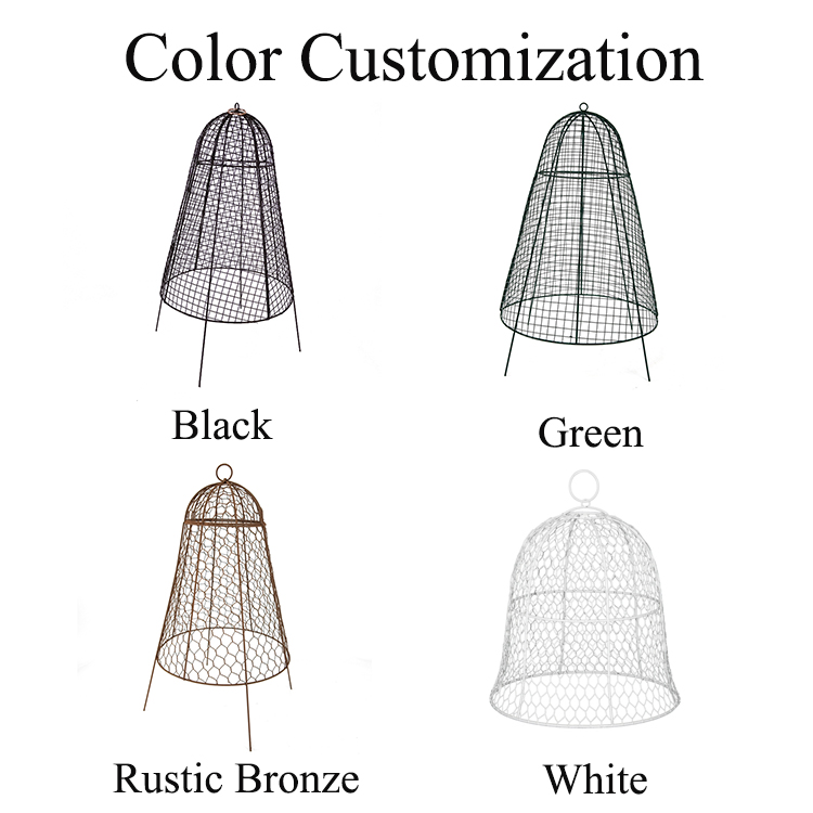 Zhaosheng Hardware - Cloche de alambre de pollo para jardín, evita que los animales coman plantas, cubierta de metal, protector de protección para jaula