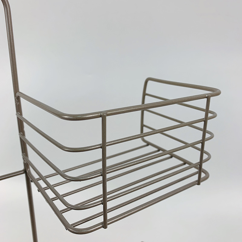 Zhaosheng - Estantes de ducha con carrito de baño sin perforación, organizador de carrito de ducha colgante a prueba de óxido