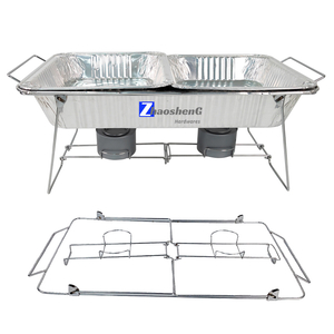 Zhaosheng Hardware - Rejilla plegable para calentador de alimentos, rejilla plegable de alambre para sartenes de tamaño completo