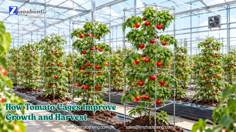 Cómo las jaulas para tomates mejoran el crecimiento de las plantas y aumentan la eficiencia de la cosecha