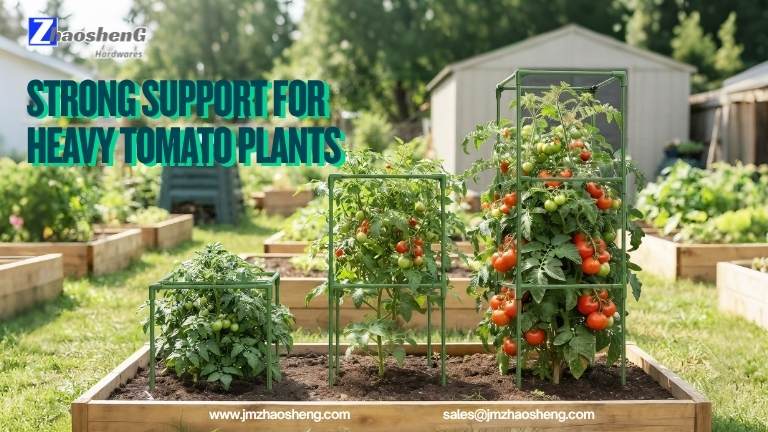 Jaulas metálicas para tomates: una solución duradera para soportar plantas de tomate pesadas