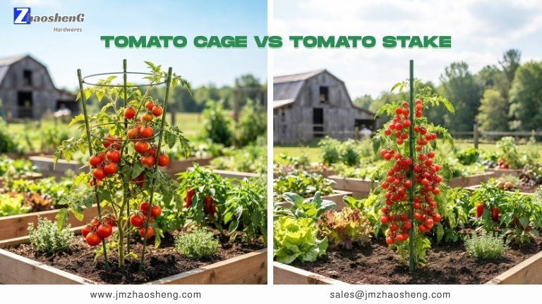 Jaula de tomate versus estaca: ¿Qué soporte es mejor para los tomates?